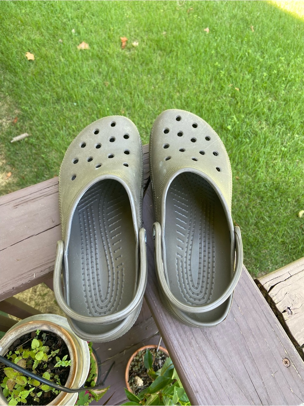 Men’s Olive Green Crocs